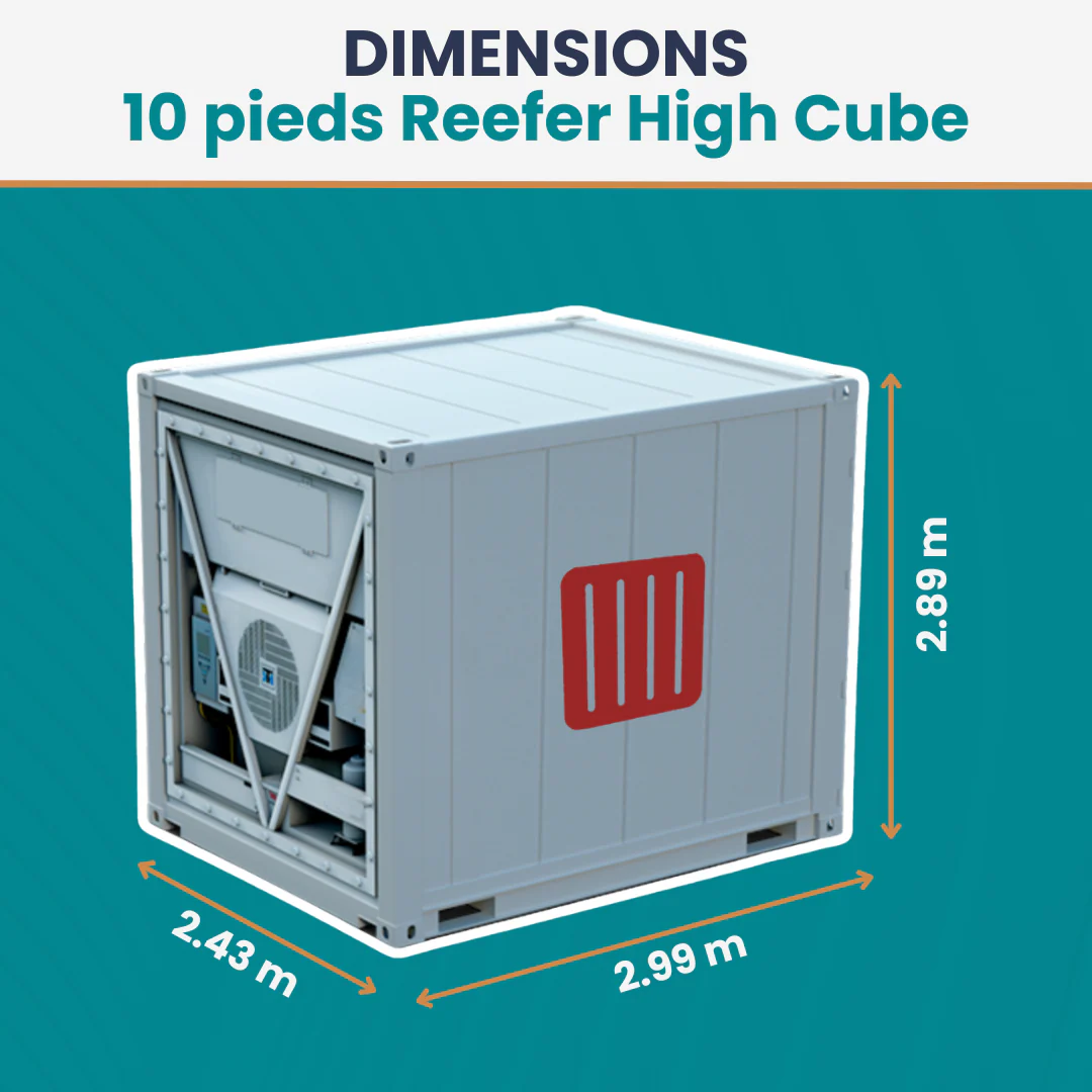 High Cube Refrigerated Container - 10ft - Used - Image 3