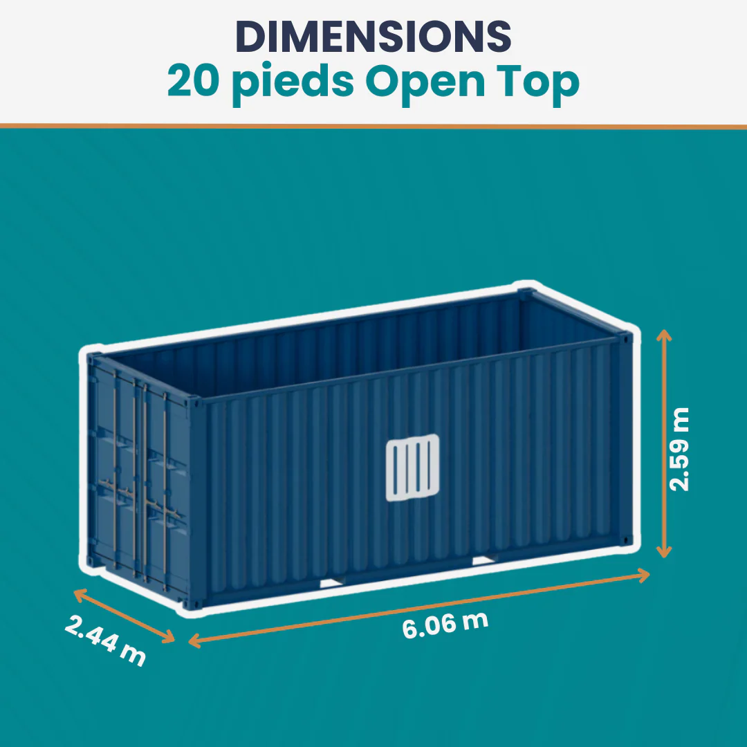 Dry Open Top Container - 20ft - Image 3