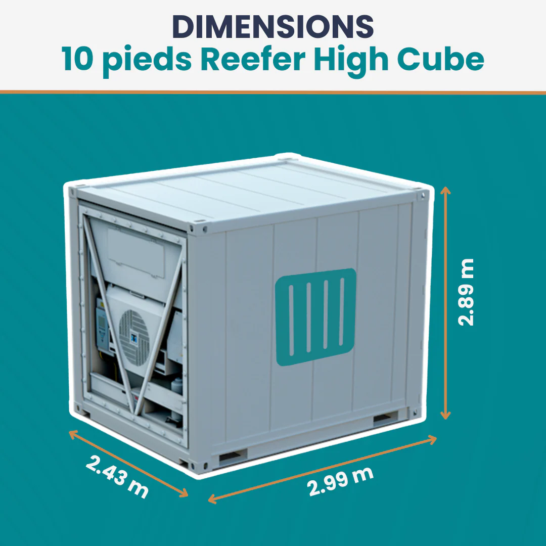 High Cube Refrigerated container - 10ft - Image 3