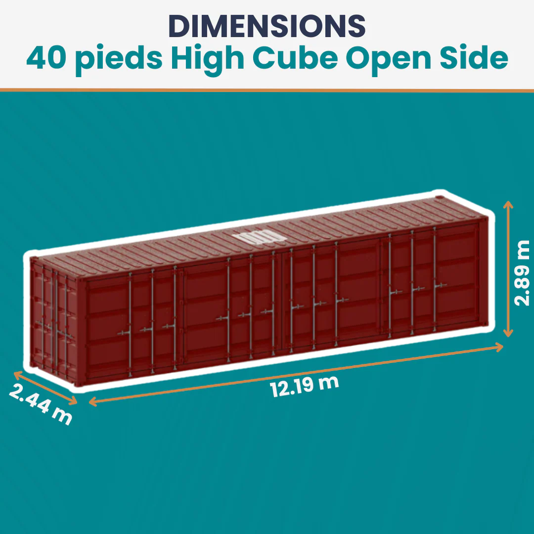 Dry Open Side Container - 40ft - Used - Image 3