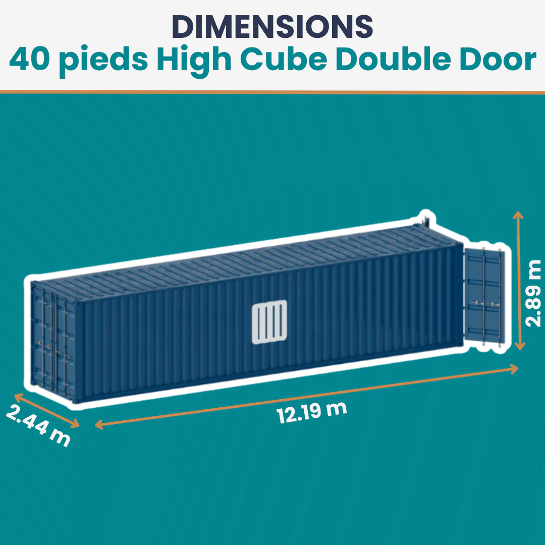 Dry Double Door Container - 40ft - Image 3