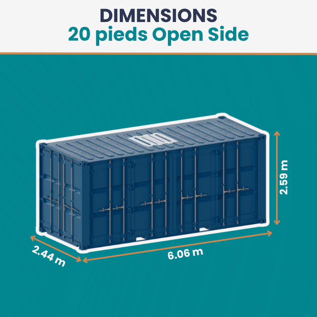 Dry Open Side Container - 20ft - Image 4