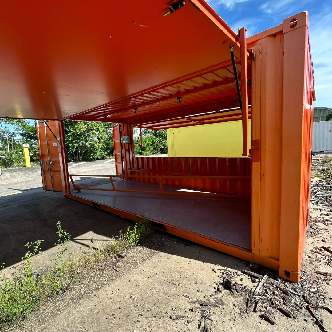 20-Foot Container Rental with Double Snack Bar and Awning - Image 3