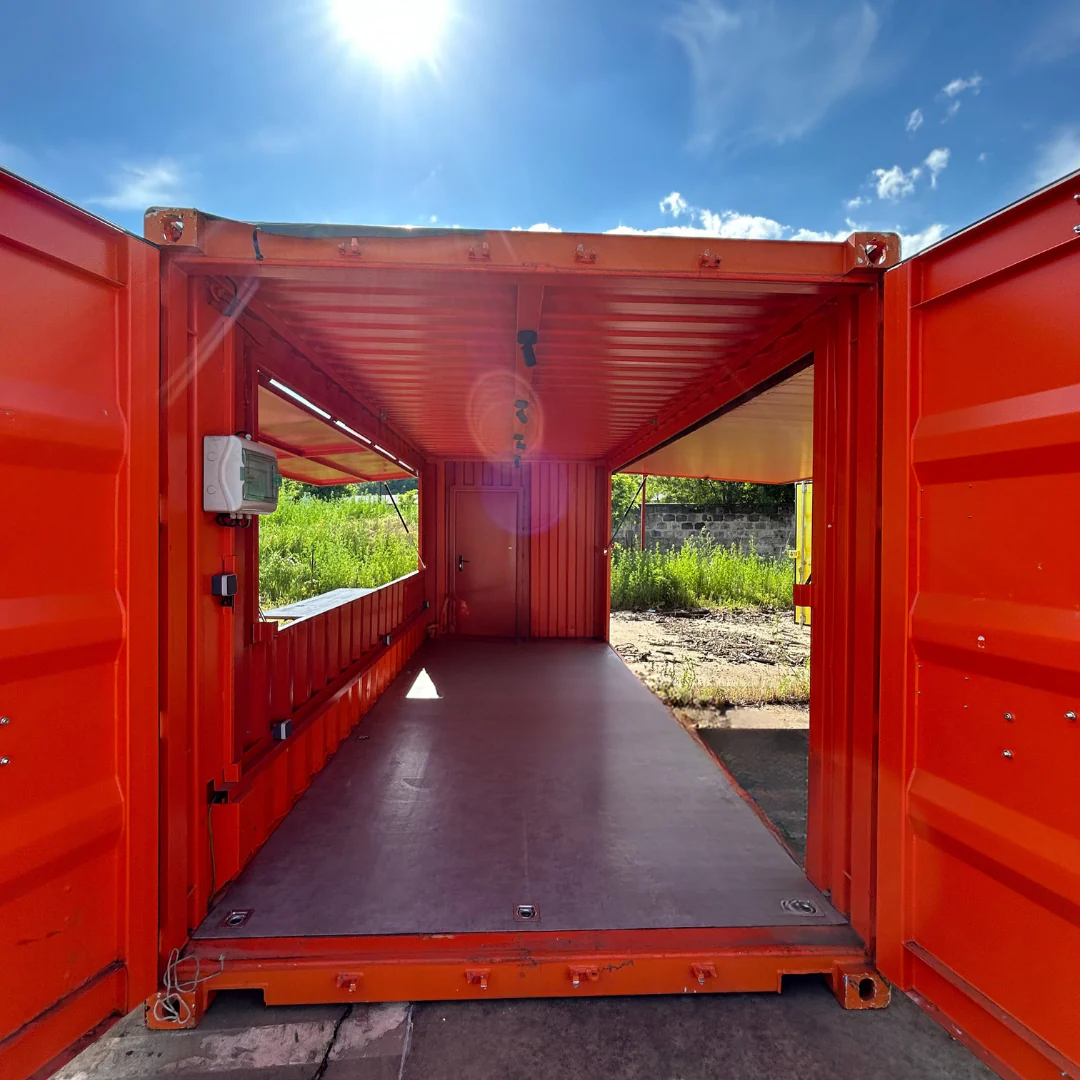 20-Foot Container Rental with Double Snack Bar and Awning - Image 8